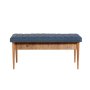 HANAH HOME Klupa Vina Bench Dark Blue Atlantic - slika 1