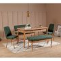 HANAH HOME Klupa Vina Bench Green Atlantic - slika 2