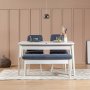HANAH HOME Klupa Vina 1048 1 Dark Blue White - slika 3