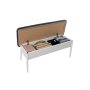 HANAH HOME Klupa Vina 1048 1 Dark Blue White - slika 4