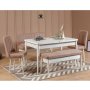 HANAH HOME Klupa Vina Bench White Stone - slika 2