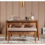 HANAH HOME Klupa Vina Bench Walnut Stone - slika 5