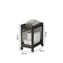 WALLXPERT Plastična višenamenska polica RF 2 Black - slika 2