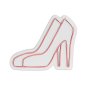 WALLXPERT Dekorativna plastična LED rasveta High Heel Shoes Pink - slika 3
