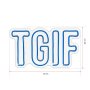 WALLXPERT Dekorativna plastična LED rasveta TGIF Blue - slika 5