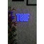 WALLXPERT Dekorativna plastična LED rasveta TGIF Blue - slika 1