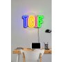 WALLXPERT Dekorativna plastična LED rasveta TGIF Multicolor - slika 2