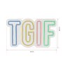 WALLXPERT Dekorativna plastična LED rasveta TGIF Multicolor - slika 5