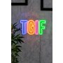 WALLXPERT Dekorativna plastična LED rasveta TGIF Multicolor - slika 1