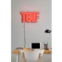 WALLXPERT Dekorativna plastična LED rasveta TGIF Red - slika 2