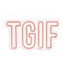 WALLXPERT Dekorativna plastična LED rasveta TGIF Red - slika 3