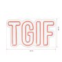 WALLXPERT Dekorativna plastična LED rasveta TGIF Red - slika 5