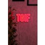 WALLXPERT Dekorativna plastična LED rasveta TGIF Red - slika 1