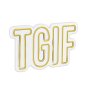 WALLXPERT Dekorativna plastična LED rasveta TGIF Yellow - slika 4