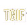 WALLXPERT Dekorativna plastična LED rasveta TGIF Yellow - slika 5