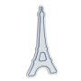 WALLXPERT Dekorativna plastična LED rasveta Eiffel Tower Paris Blue - slika 4