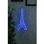 WALLXPERT Dekorativna plastična LED rasveta Eiffel Tower Paris Blue - slika 1