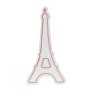 WALLXPERT Dekorativna plastična LED rasveta Eiffel Tower Paris Pink - slika 3