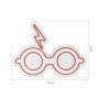 WALLXPERT Dekorativna plastična LED rasveta Glasses And Scar Red - slika 5