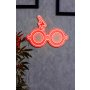 WALLXPERT Dekorativna plastična LED rasveta Glasses And Scar Red - slika 1