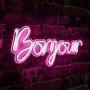 WALLXPERT Dekorativna plastična LED rasveta Bonjour Pink - slika 1