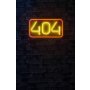 WALLXPERT Dekorativna plastična LED rasveta 404 Not Found Red Yellow - slika 3