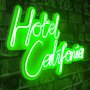 WALLXPERT Dekorativna plastična LED rasveta Hotel California Green - slika 1