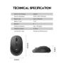 FANTECH Miš Wireless W609 GO crni - slika 2