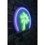 WALLXPERT Dekorativna plastična LED rasveta Palm Tree Blue Green - slika 2