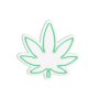WALLXPERT Dekorativna plastična LED rasveta 420 Cannabis Green - slika 5