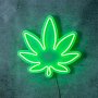 WALLXPERT Dekorativna plastična LED rasveta 420 Cannabis Green - slika 1