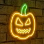 WALLXPERT Dekorativna plastična LED rasveta Pumpkin Yellow Green - slika 1