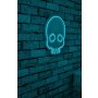 WALLXPERT Dekorativna plastična LED rasveta Skull Blue - slika 2