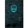 WALLXPERT Dekorativna plastična LED rasveta Skull Blue - slika 3