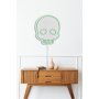 WALLXPERT Dekorativna plastična LED rasveta Skull Green - slika 5