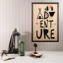 WALLXPERT Dekorativna uramljena drvena slika Adventure XL - slika 1