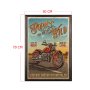 WALLXPERT Dekorativna uramljena drvena slika Born To Be Wild XL - slika 3
