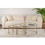 HANAH HOME Set stočića Aurum 80 60 42 Gold Transparent - slika 2