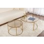 HANAH HOME Set stočića Aurum 80 60 Gold Bronze - slika 3