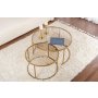 HANAH HOME Set stočića Aurum 80 60 Gold Bronze - slika 4