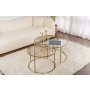 HANAH HOME Set stočića Aurum 80 60 Gold Bronze - slika 1