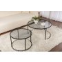 HANAH HOME Set stočića Aurum 80 60 Black Grey - slika 3