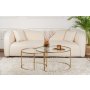 HANAH HOME Set stočića Aurum 80 60 Gold Transparent - slika 2