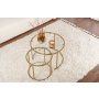 HANAH HOME Set stočića Aurum 60 42 Gold Transparent - slika 4