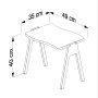 HANAH HOME Pomoćni stočić Bayrak Walnut - slika 5