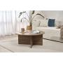 HANAH HOME Sto za dnevnu sobu Soleil Walnut - slika 2