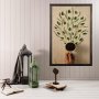 WALLXPERT Dekorativna uramljena drvena slika Coffee Tree XL - slika 1