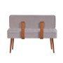 HANAH HOME Trpezarijska klupa Vina 0701 1 Walnut Grey - slika 2