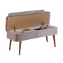 HANAH HOME Trpezarijska klupa Vina 0701 1 Walnut Grey - slika 3