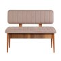 HANAH HOME Trpezarijska klupa Vina Bank Walnut Stone - slika 1